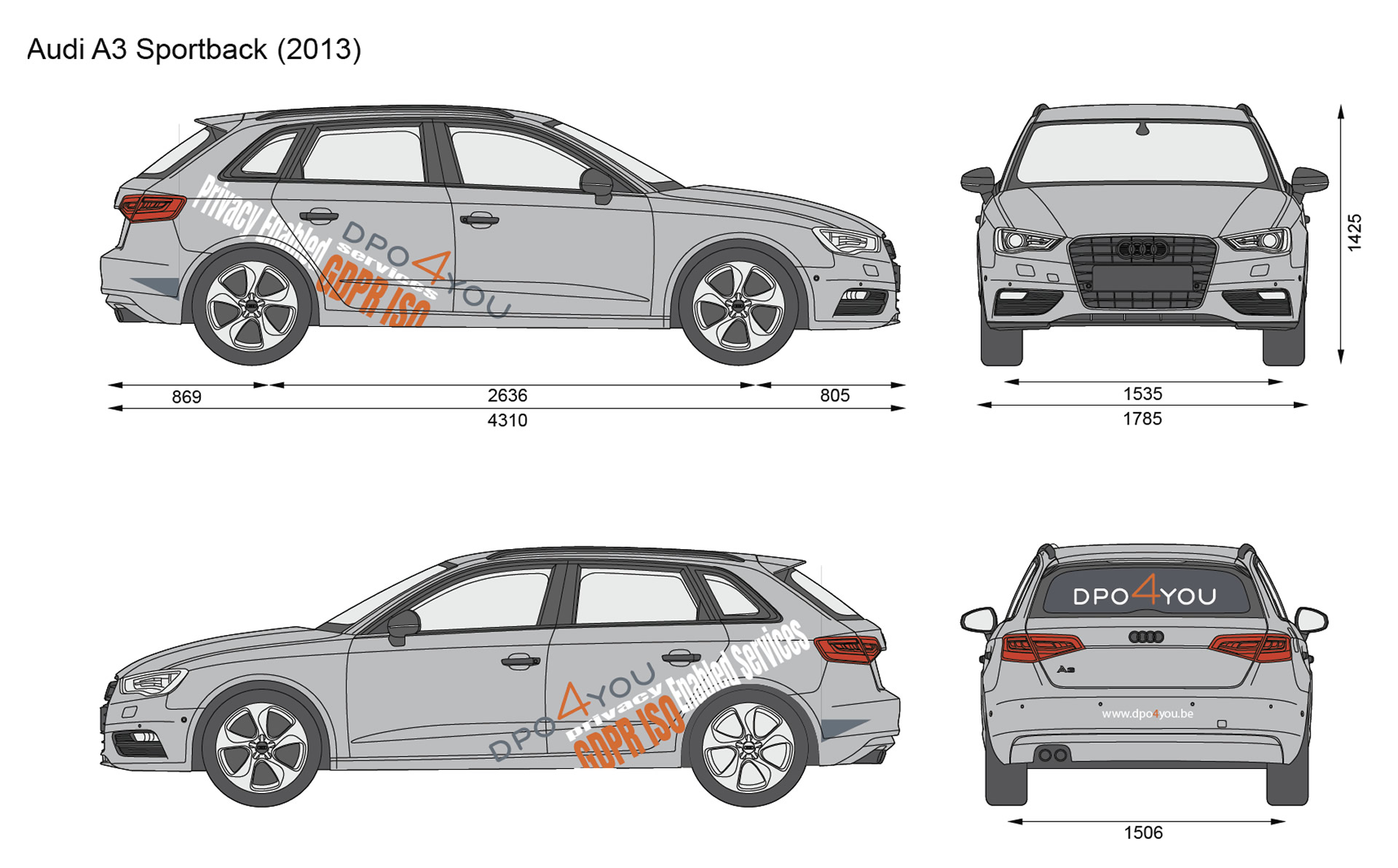 Audi A3 Sportback - MDG Creativity by MDG Promotions bv - dpo4you - The sign